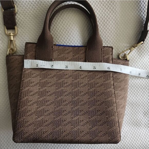 Rothy's Brown Crossbody mini Bag with Structured Shape and Adjustable Strap NWOT - Picture 3 of 7